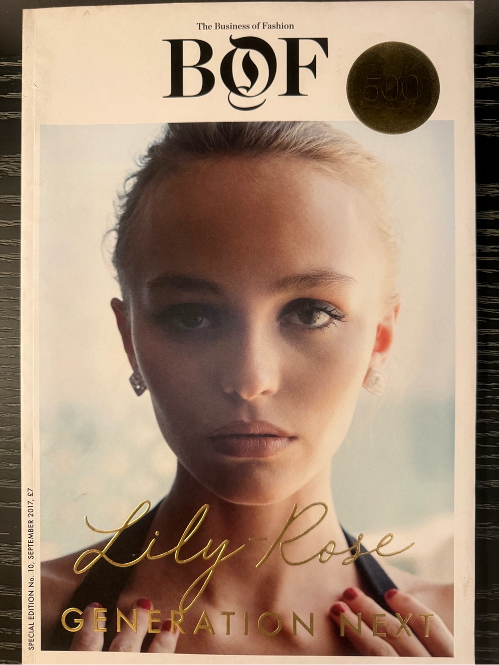 BOF Magazine: September 2017 Special 500 print edition. Cover - Lily Rose